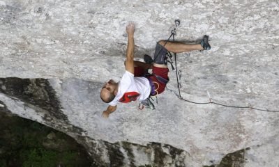 Javi de la Fuente, tras su primer 9a, con 44 años: «Ha sido la guinda del pastel»