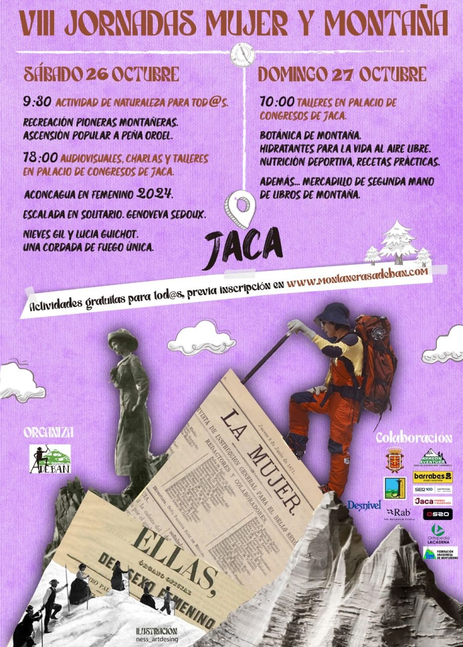 Jornadas Mujer y Montaña, 26 y 27 de octubre en Jaca